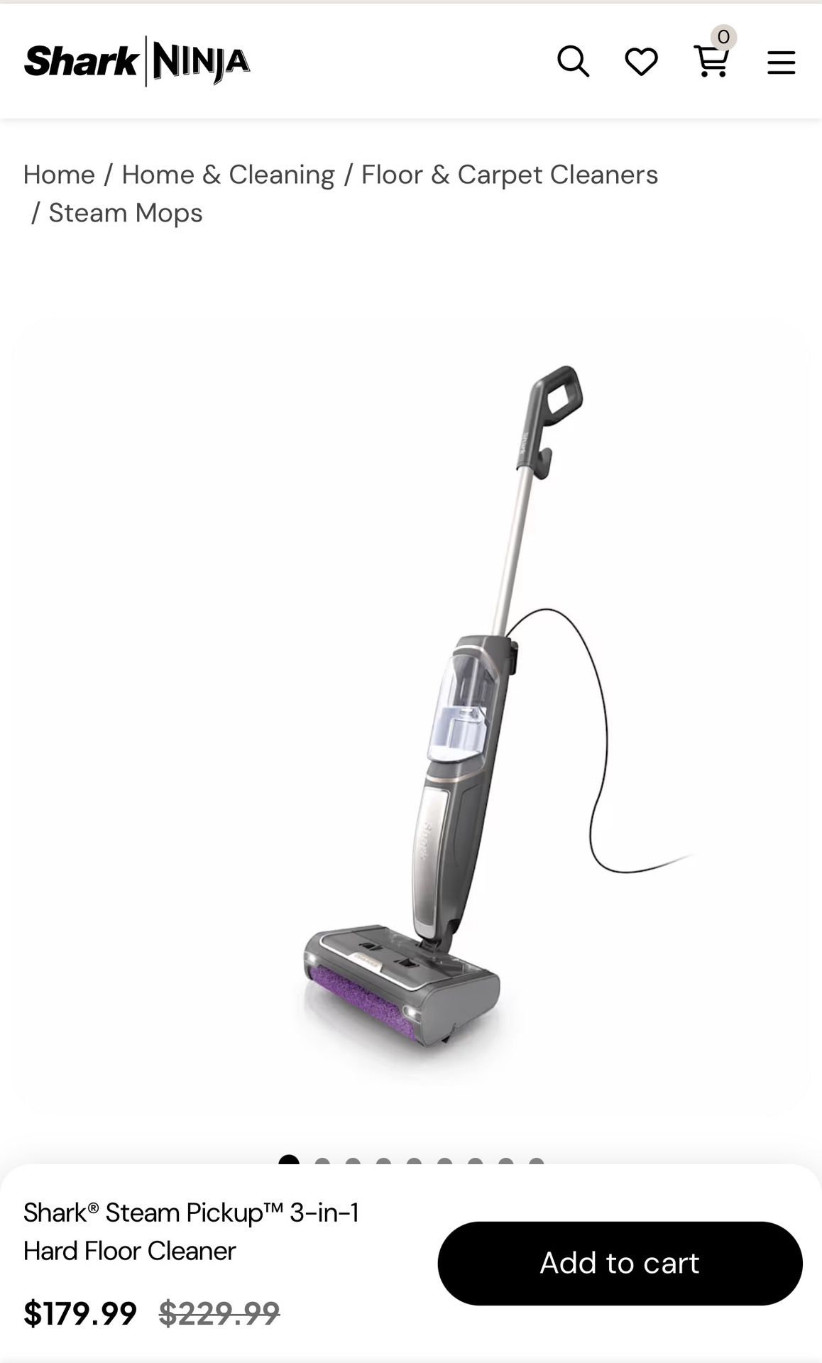 Shark® Steam Pickup™ 3-in-1 Hard Floor Cleaner