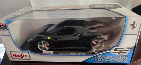 Ferrari 296 GTB Special Edition Diecast Boxed 1:18 Model Car Black