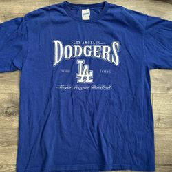 Vintage T-shirt Los Angeles Dodgers XL MLB Baseball 2003 Y2K Logo Script Vtg