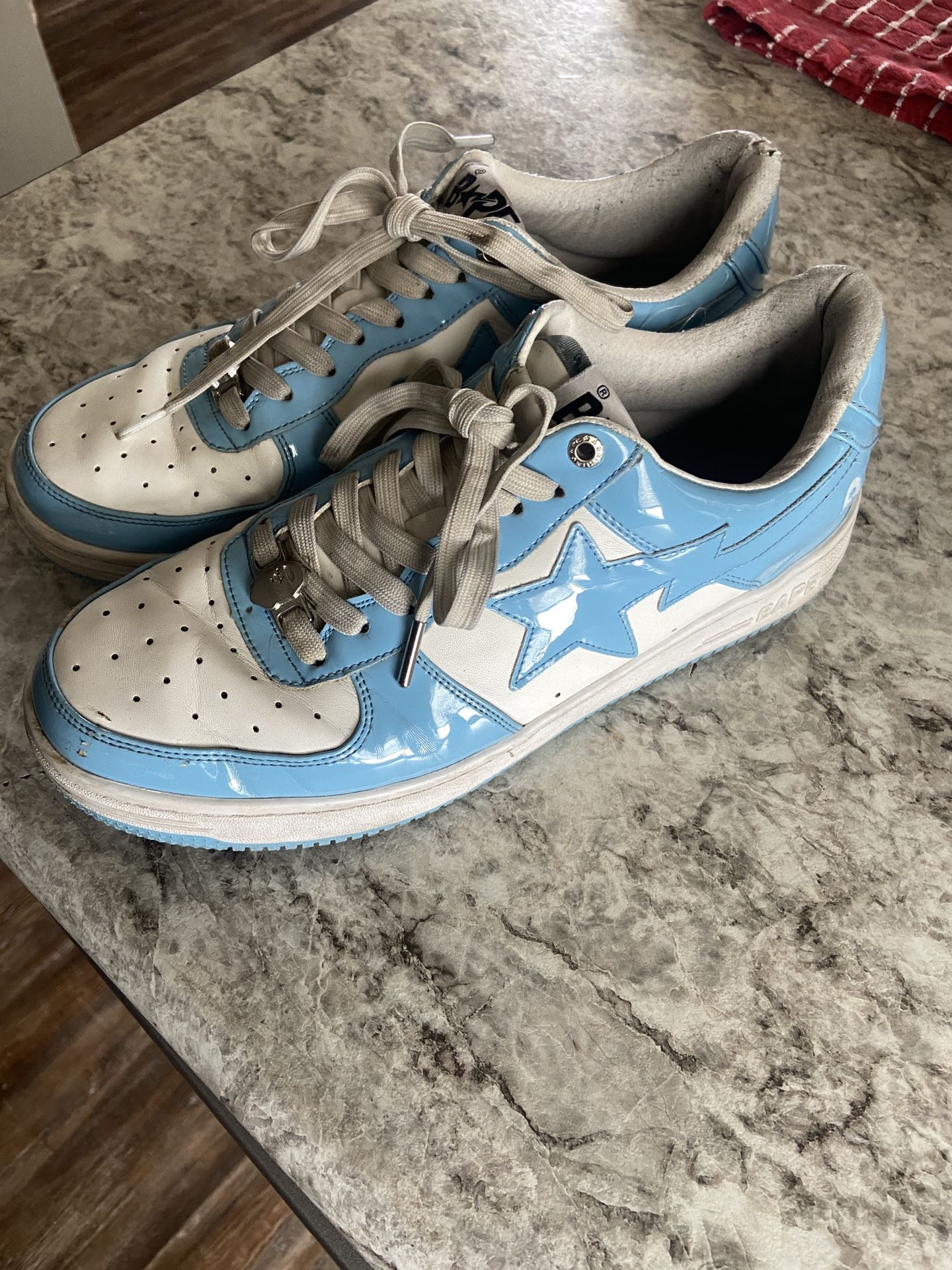 Blue Men’s Bape Sneakers (Bapestas)