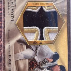 Yoshinobu Yamamoto BIG PATCH 01/30 Authentic Home Jersey BBM Genesis 2020