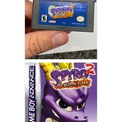  Spyro 2: Season of Flame - GBA (Nintendo Game Boy Advance, 2002) cartridge only