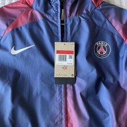 Nike PSG Paris Saint Germain Windbreaker Jacket Men’s Large New With Tags