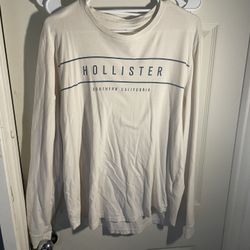 White Hollister Long sleeve (will Be Ironed If Bought)