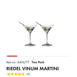 RIEDEL VINUM MARTINI glass 4packs rsmp $150  It’s available. send me a pick up time directly. Pick up in Downtown bk or boerum hill