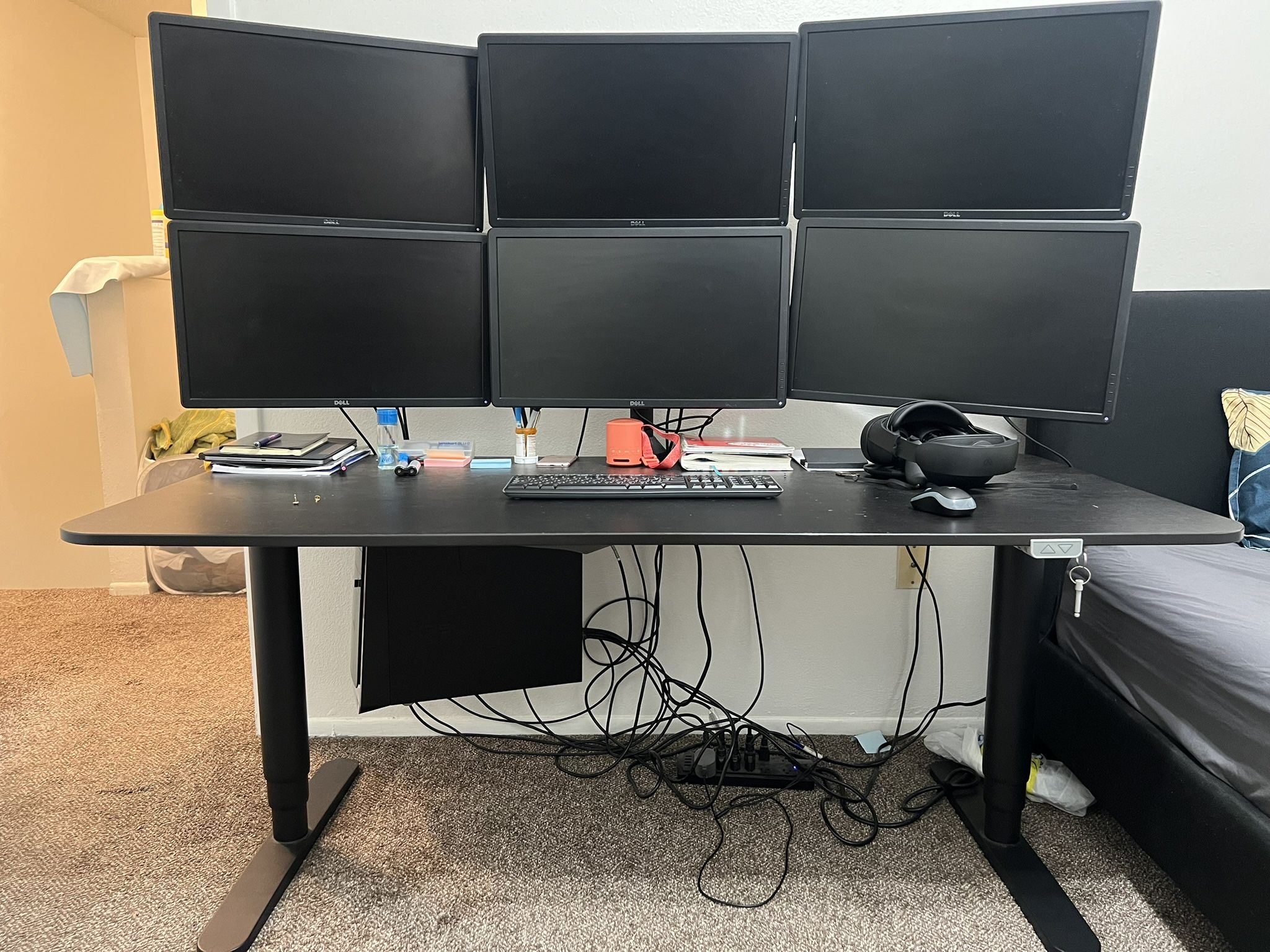 Adjustable Power Table With Cpu Holder