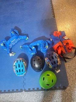Child helmets and kid floaties