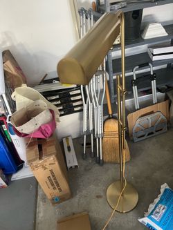 O'Bright Cedric LED Adjustable Pharmacy Floor Lamp - Gold / Brass