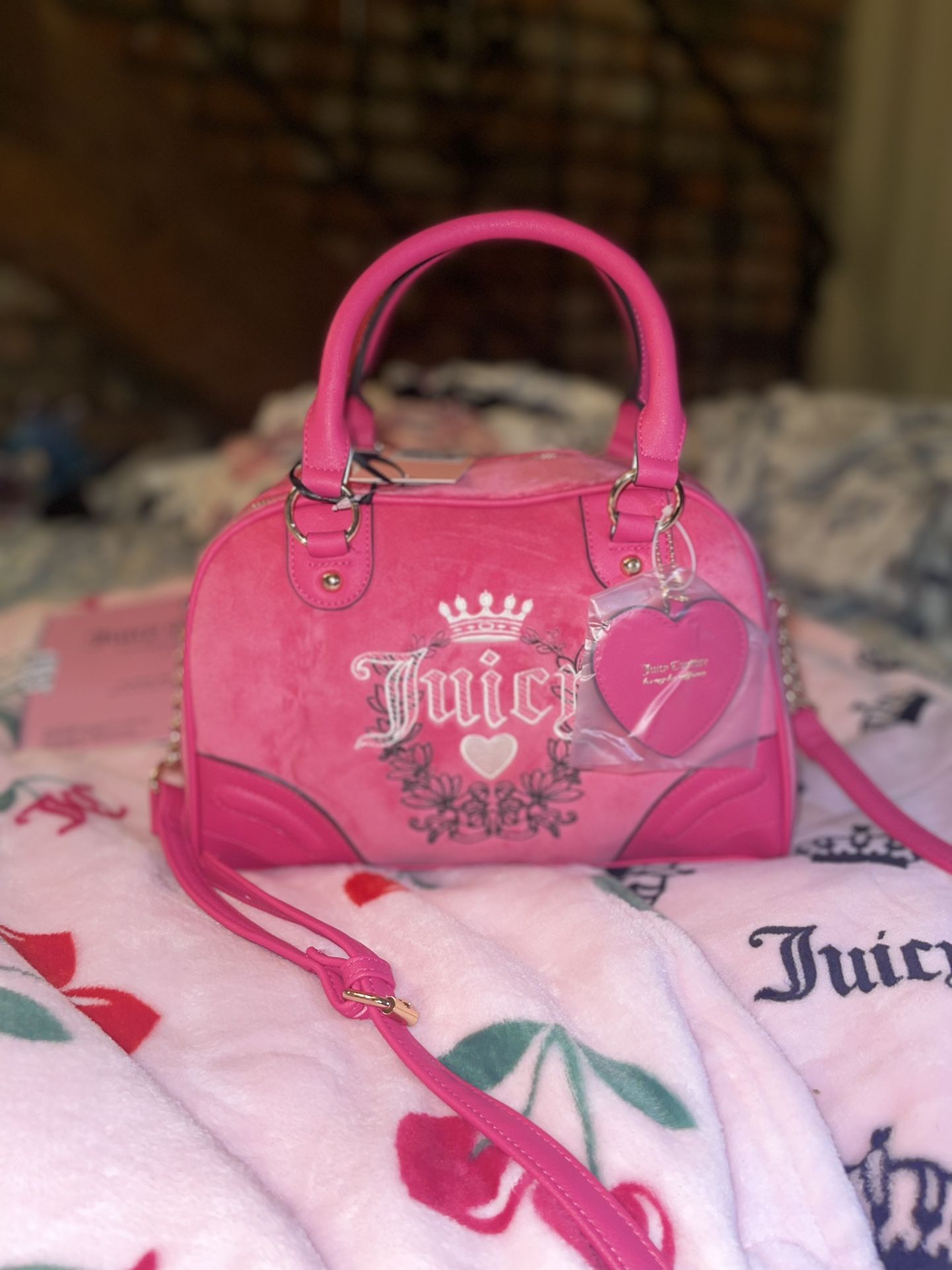 Hot Pink Juicy Couture Bowler Bag 