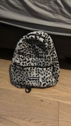 Leopard print supreme backpack