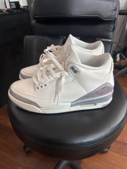 JORDAN 3 RETRO SILVER/WHITE