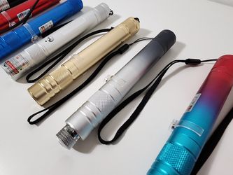 8pcs Green Beam L. Pointer Pen Star Visible Beam Light USB Rechargeable