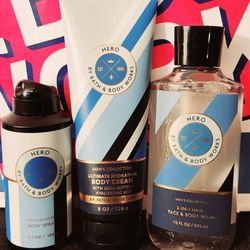 Bath & Body Works 3-ct Men's Collection ~ Hero
