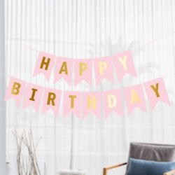 Colorful Happy Birthday Banner Bunting