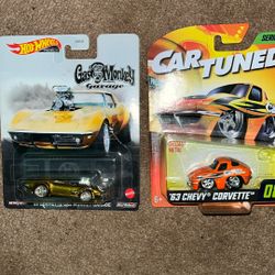 Hot Wheels Gas Monkey Corvette/tooned 63 Vette