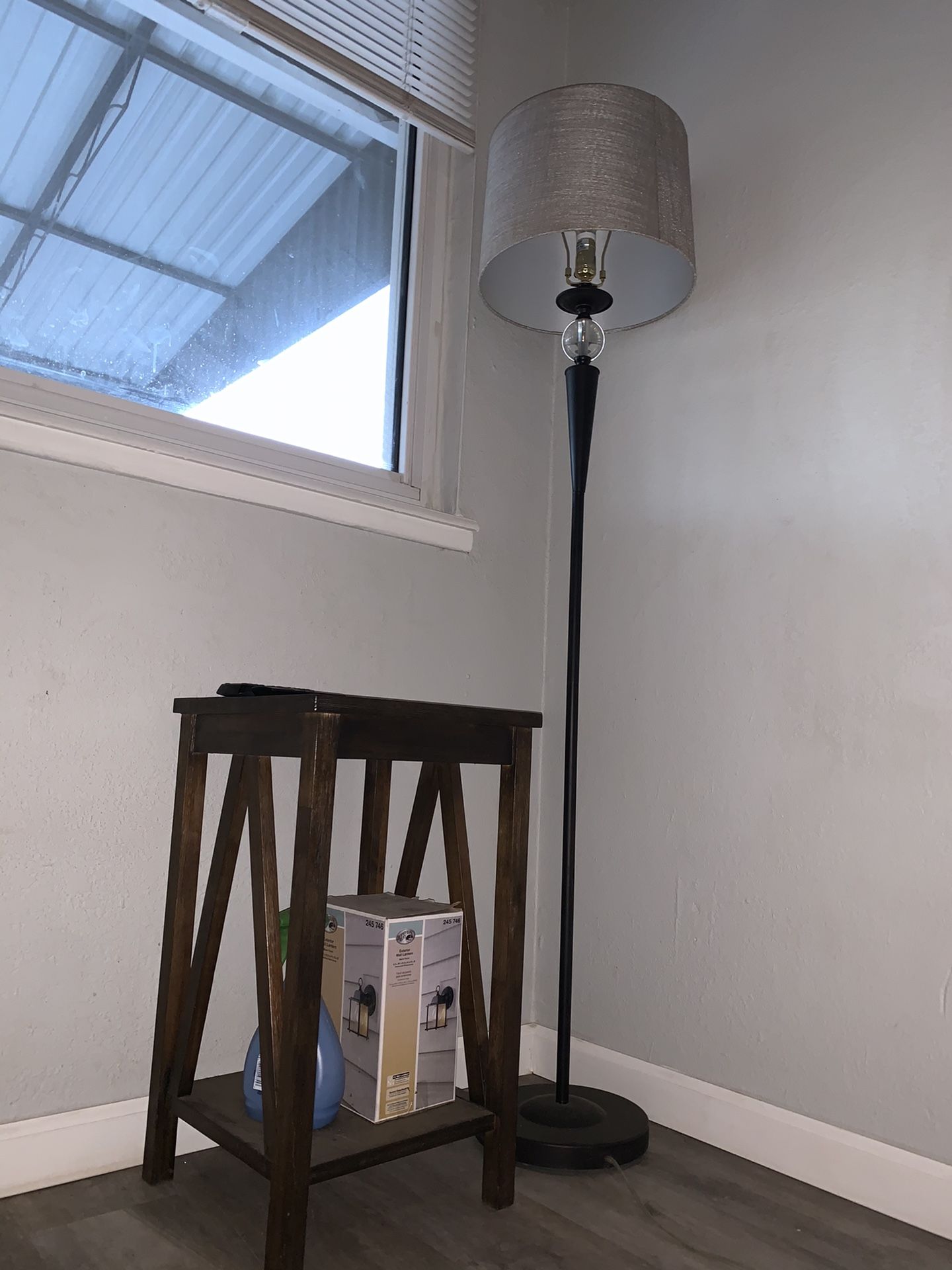 Side table and lamp