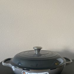 Le Creuset LS2532 3.5 QT Signature Buffet Casserole Braiser, Oyster