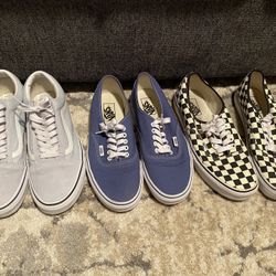 Almost New Mens Size 9 Vans Shoes (Various styles)