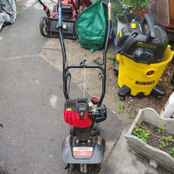 Working Troy Bilt Tiller