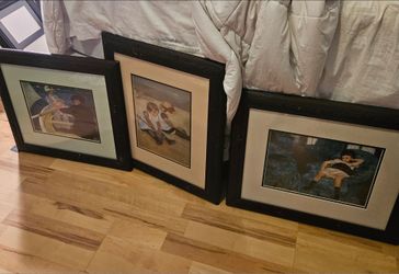 Antique framed prints