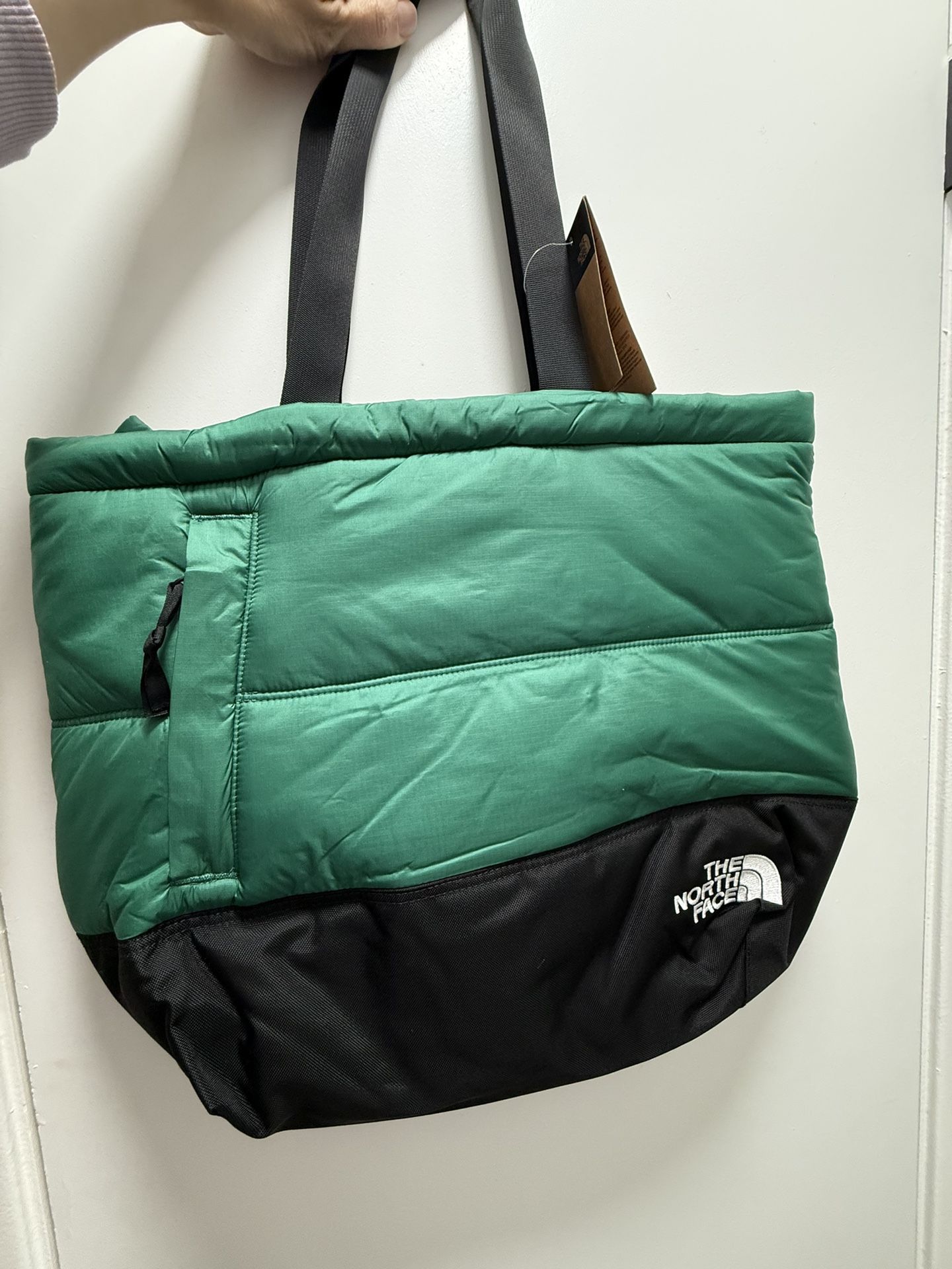 The North Face Nupste Tote Bag-Green, Authentic, New