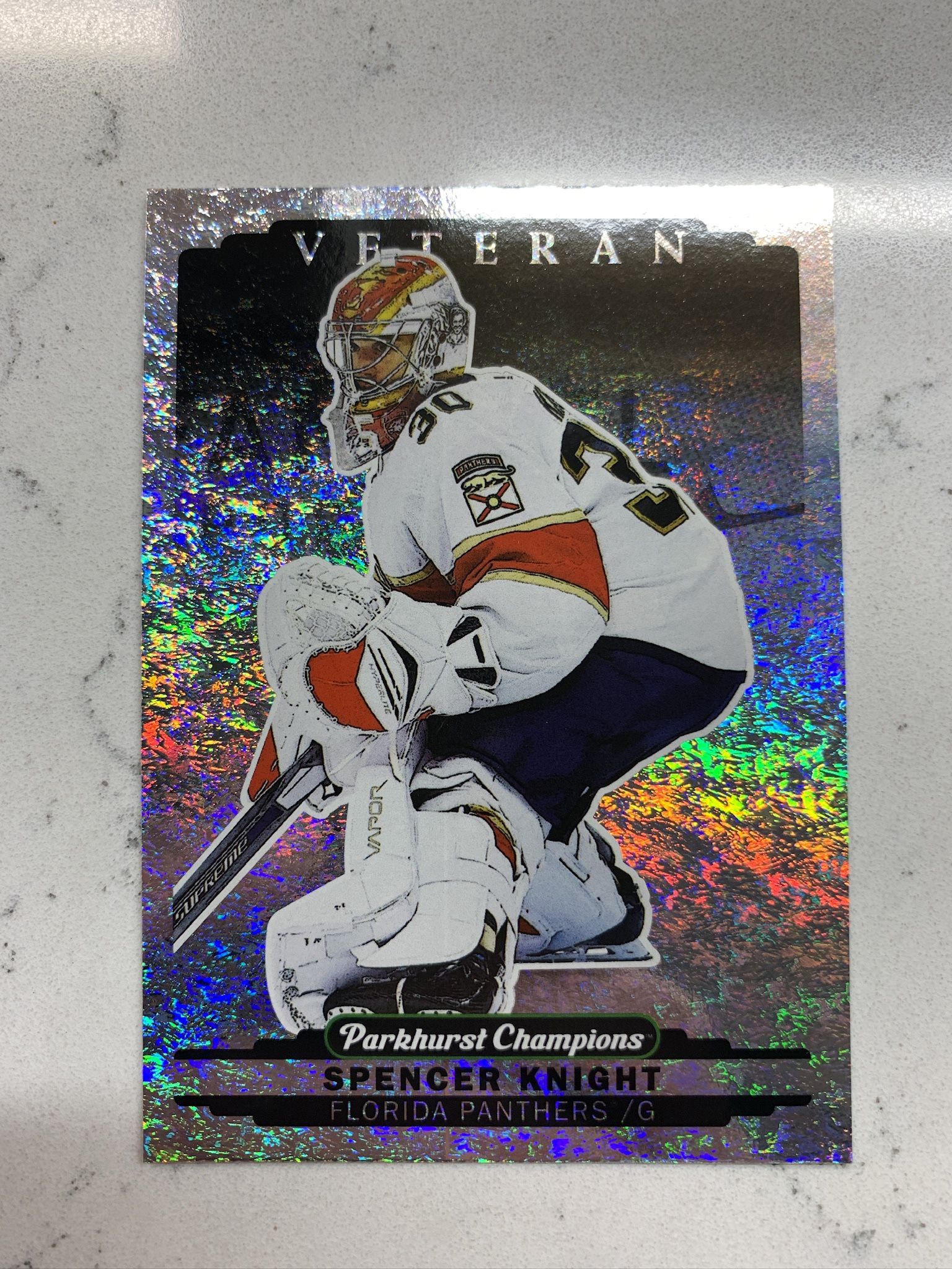 2022-23 Upper Deck Parkhurst Champions Speckled Spencer Knight #229