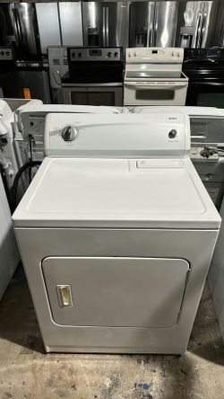 White Kenmore Dryer with AutoDry Feature