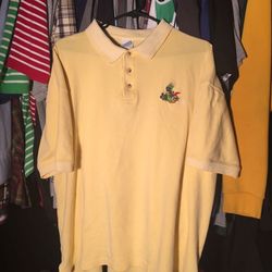 VINTAGE LOONEY TUNES WARNER BROS. MARVIN THE MARTIAN GOLF POLO