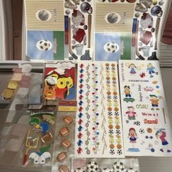 Sports Vintage stickers Boarders Paper Crafting 115+ lot