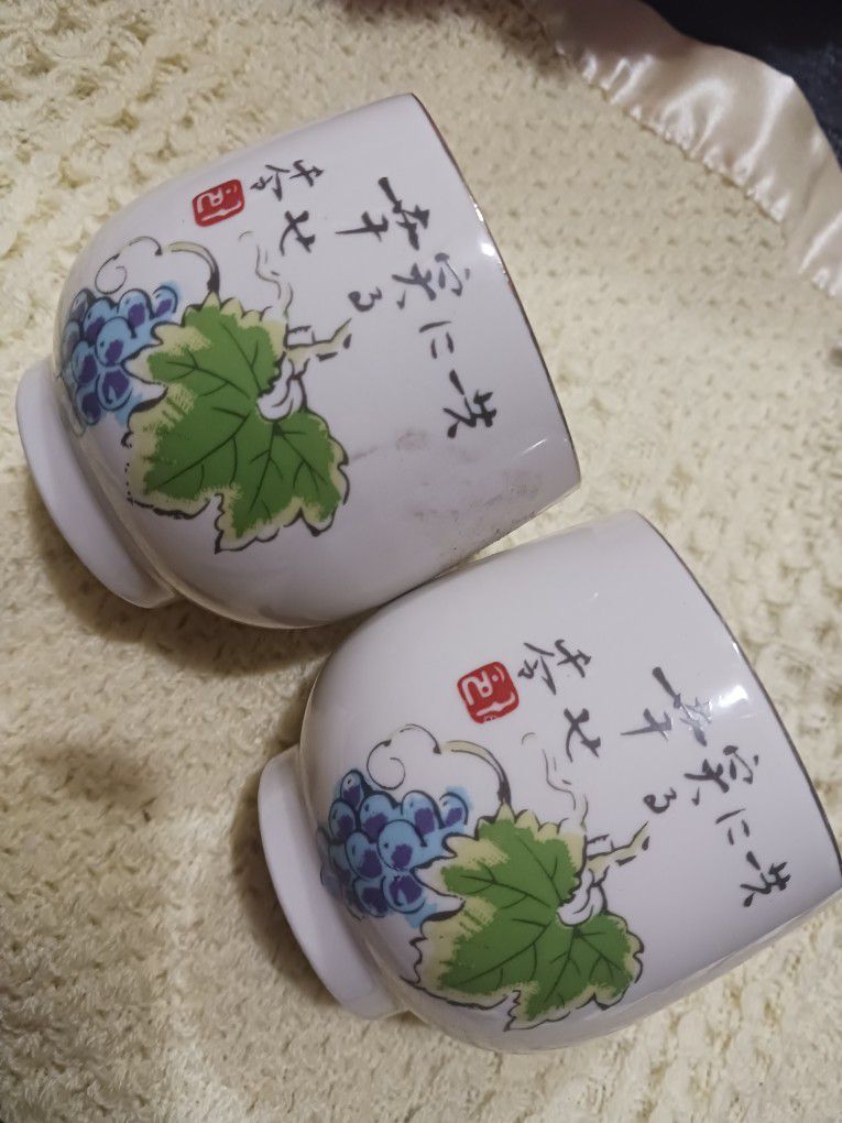 Ceramic Japanese Cups 