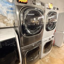 Used Gray LG Washer and Dryer 