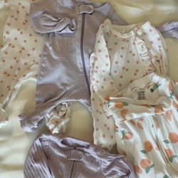 Five (5) Newborn Carters Onesies 