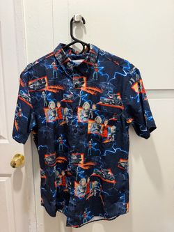 Back to the Future Button-Up Hawaiian Shirt