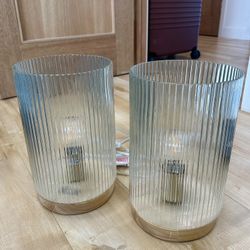 Hearth & Hand Fluted Glass Lamps