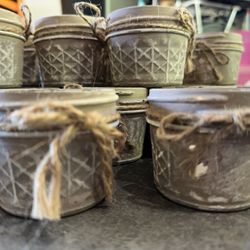 44 rustic mason jar votive candle/light holders