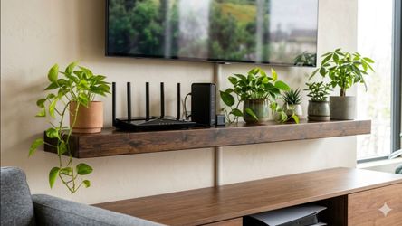 Handcrafted Solid Pine Floating Shelf – Rustic & Modern Farmhouse Style 12" - 95"
