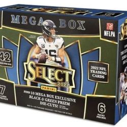 2022 Panini Select Football Trading Card Mega Box