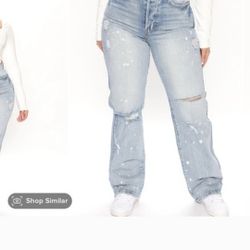 Fashion Nova Sweetheart 90's  Straightleg Dad Jeans NWT