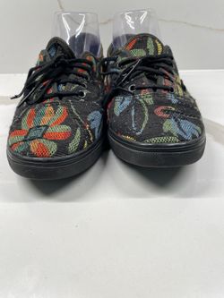 Rare Vans Floral Knitted Low Top Flower Shoes Women Men