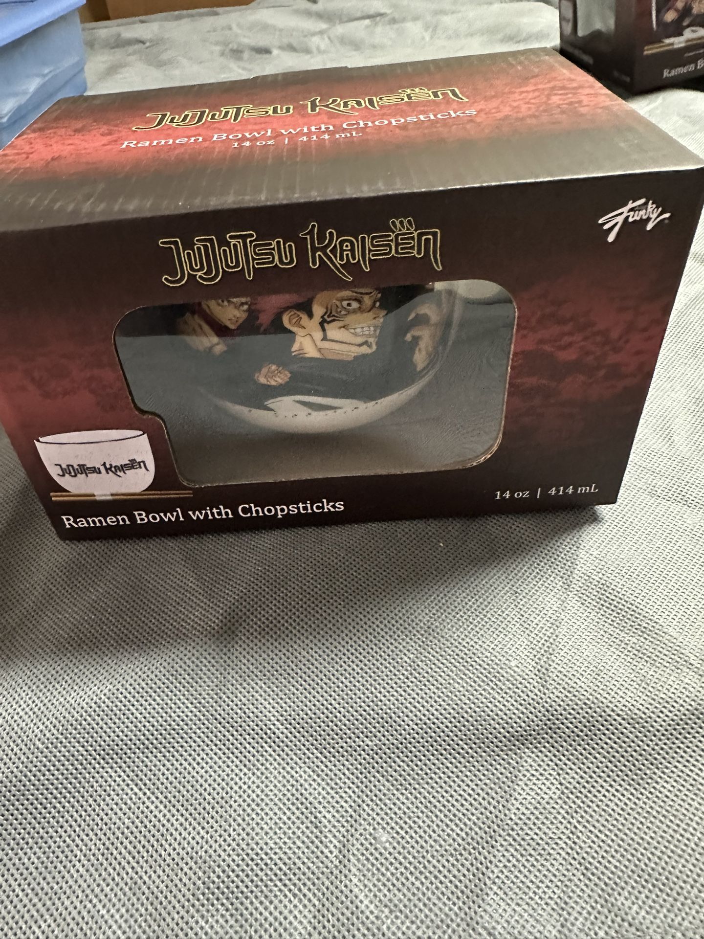 Jujitsu Kaisen Ramen Bowl With Chopsticks 14oz