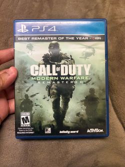 Call Of Duty Modern Warfare Remastered PS4 Game