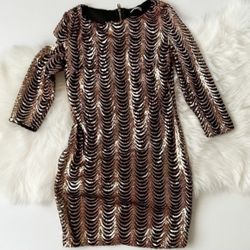 NWOT Code Midnight Sequin Dress   SMALL
