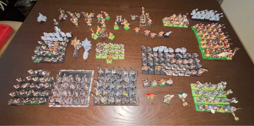 Large Painted Warhammer Fantasy Dwarf Army