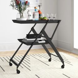 Black Metal Bar Cart