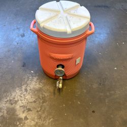 10 Gallon Mash Tun With False Bottom And Temp Gauge