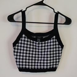 Black & White Women's Crop Top