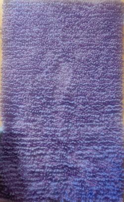 Purple Textured Chenille Rug Mat for Sale ✨🟣