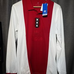 Adidas Ajax Amsterdam Anniversary Jersey LMTD White Size Medium NEW