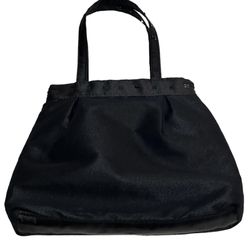 Bath & Body Works Women’s Satin Black Sparkle Tote Bag | Bath And Body Works | S
