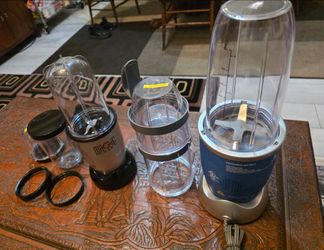 2 Blenders... Sold as Lot...1- NutriBullet Magic Bullet Model NB-WL012-23...2 -Magic Bullet MB1001B....new outta the box.